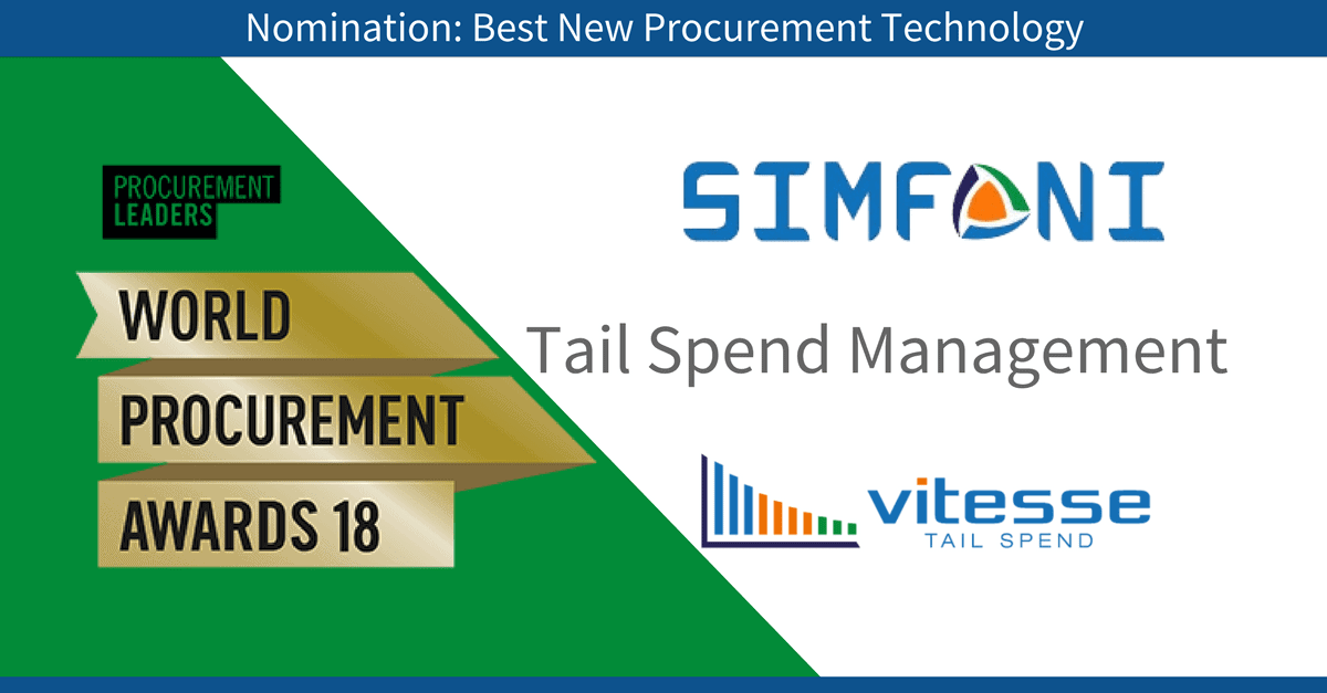 Simfoni recognized at World Procurement Awards in “Best New Procurement Technology” category