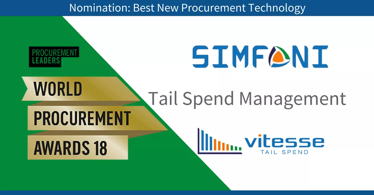 Simfoni recognized at World Procurement Awards in “Best New Procurement Technology” category